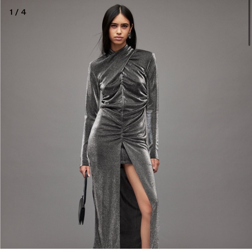 All saints silver dress